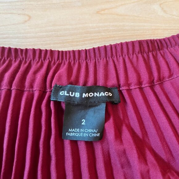 🍷 Club Monaco Burgundy Skirt – US 2 - Picture 4 of 5